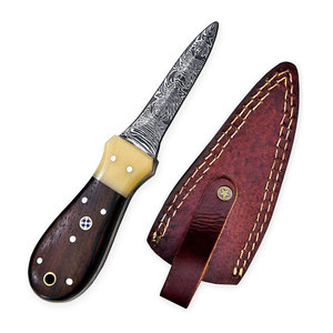 Cuchillo para Ostras de Acero de Damasco Personalizado de Alta Calidad con Mango Antideslizante, Herramienta Ecológica para Abrir Mariscos y Conchas - Product Image 2