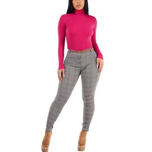 Suéter de cuello alto informal para mujer, jerséis de punto de moda gruesos bordados, manga larga, patrón Simple BD Otoño Invierno de talla grande - Product Image 4