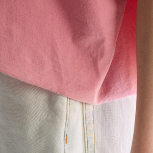 Custom Crop <b>Top</b> Shirt Heavyweight Cotton <b>Distressed</b> Cropped Boxy Fit T-Shirt Oversized Baggy Drop Shoulder Women's Crop <b>Top</b> - Product Image 6