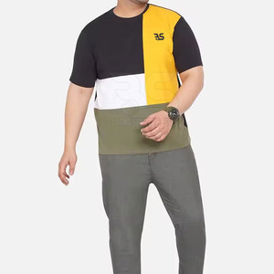 T-shirt pour homme, coupe confortable, tissu respirant, conçu pour les tenues décontractées d'été et les activités quotidiennes. - Product Image 4