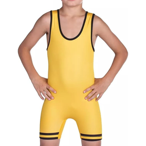 Custom Wrestling Singlet Sublimated Men’s Team Uniform High Stretch Breathable Quick Dry Competition Training <b>Bodysuit</b> OEM Sport - Product Image 3