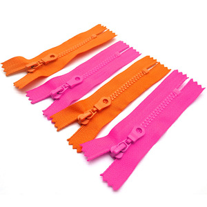 <b>Zipper</b> Multiple Sizes Customized Color Open Close End Plastic <b>Zipper</b> for Garment Sewing Accessories - Product Image 4