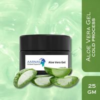 AARNAV GLOBAL EXPORTS Gel d'aloe vera biologique pressé à froid certifié halal enrichi en minéraux pour éclaircir et réparer le teint du visage