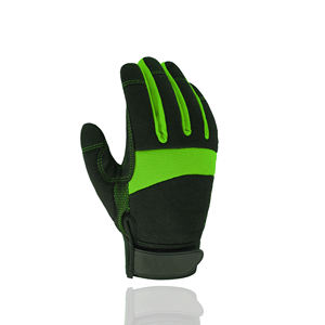 Guantes de cuero de gran agarre para jardinería, paisajismo, proyectos de carpintería, guantes de protección con cierre seguro de gancho y bucle - Product Image 3