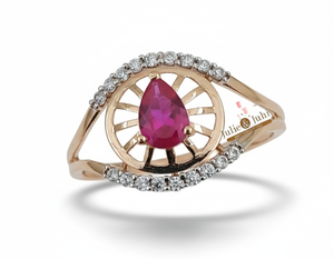 Anillo de oro real de 22 quilates para mujer, con un elegante acabado mate, ideal para joyería nupcial, compromisos, eventos y uso diario. - Product Image 3