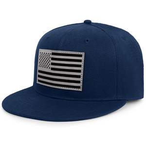 Gorras de Béisbol Personalizadas de Alta Calidad, 5 Paneles, Bordado 3D, Acrílico y Lana, Visera Plana, Cierre a Presión - Product Image 1