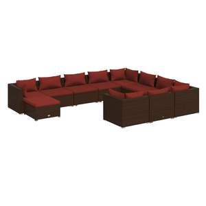 Ensemble de salon de jardin Cinnamon Red en couleur marron - Product Image 2