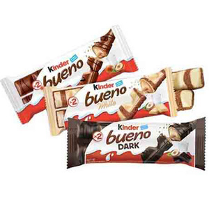 Barra de Chocolate Blanco Kinderr Bueno de 43g, Calidad de Exportación, Precio al por Mayor, Barata, con Oblea Crujiente, Snack de Chocolate Blanco Muy Económico - Product Image 1