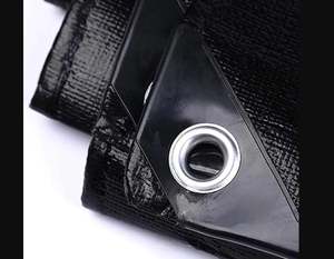Lona Negra de Polietileno de Alta Calidad y Resistencia, Lona Industrial Resistente al Agua con Revestimiento de HDPE para Uso en Almacenes - Product Image 2