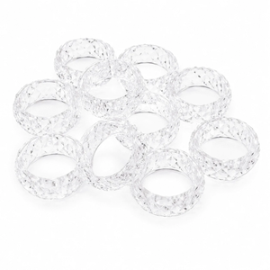 Modern Handmade Royal Design Crystal Napkin Rings Holder Customised Square Shape <b>Table</b> <b>Decoration</b> <b>Accessory</b> In Hot Sale - Product Image 4