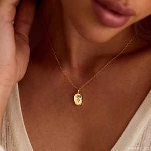 Colliers en argent sterling 925 massif avec petite fleur de naissance florale, bijoux faits main de qualité supérieure, fleurs sauvages, cadeau commémoratif pour elle - Product Image 5