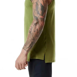 Camiseta sin Mangas para Hombre, de Alta Calidad y Bajo Precio, Verano, Informal, Tejida, Spandex, Algodón, Transpirable, Secado Rápido, Moda - Product Image 6