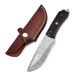 Cuchillo de caza de acero al carbono al por mayor con empuñaduras de Pakkawood, equipo de camping, artículos de caza, cuchillos de bajo precio - Product Image 3
