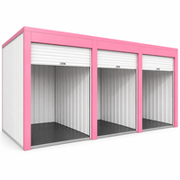 Système de stockage personnel en intérieur, portes à enroulement, unités de stockage modulaires en métal, entrepôt, unités de stockage personnelles, installations