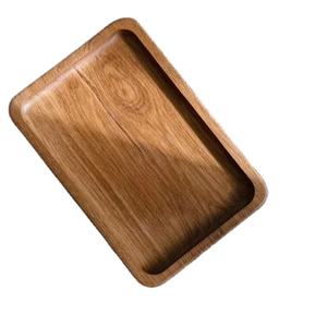 Bandeja de servicio de madera natural India para almacenamiento y decoración bandeja de servicio de madera hecha a mano. - Product Image 1