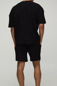 Camisetas y Pantalones Cortos al por Mayor OEM con Logotipo Personalizado, Estilo Retro Lavado, 275g, 100% Algodón, Camiseta Holgada para Hombre - Product Image 6