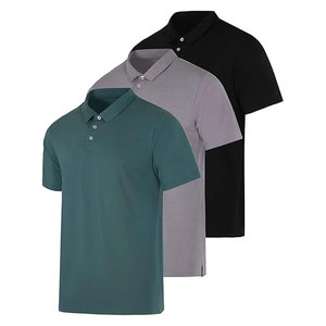 Chemise Homme Unie à Manches Courtes en Coton Tricoté Décontractée Respirante Coupe Classique Col Boutonné Service OEM Personnalisé - Product Image 2
