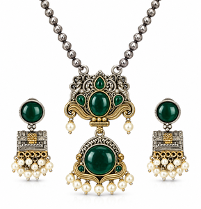 Ensemble de bijoux fantaisie en alliage plaqué or, design Bohème pour amoureux, bicolore, cadeau de mariage et de fiançailles pour femme, vente en gros - Product Image 2