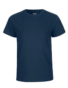 Camiseta de Cuello Redondo para Hombre, Color Azul Marino, Manga Corta, 100% Algodón Jersey, Corte Regular, Estilo Casual, Color Sólido - Product Image 1