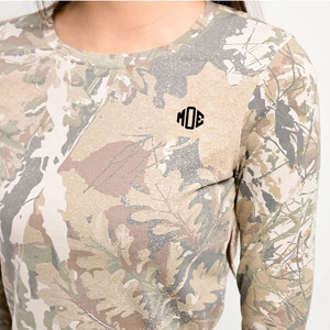 Camiseta Corta de Manga Larga con Estampado de Camuflaje Estilo Y2K, Ajustada, a la Moda, Marca Privada, Camisetas Personalizadas para Mujer, Venta al Por Mayor en EE. UU. - Product Image 3