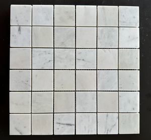 Avanston MILKY BLANC Marbre Mosaïque Carreaux Classique Traditionnel Carré Pierre Design Intérieur Maison Mur Appartement Revêtement de Sol Graphique - Product Image 5