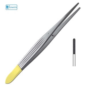 คีมผ่าตัด 6 ดอกง่าม ขนาด 0.4 มม. ปลายสีเหลือง ทำจากสแตนเลส สำหรับใช้ในการผ่าตัดทางการแพทย์ - Product Image 1