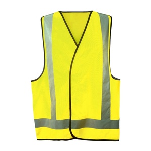 Custom High Visibility Reflective Safety Vest Men Polyester Material Mesh Custo Logo Pockets Construction <b>Security</b> Workwear Vest - Product Image 1