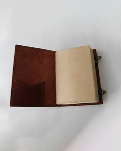 Carnet personnalisé en cuir véritable avec serrure antique, fait main, style vintage, pour journal intime, carnet de croquis, journal de voyage - Product Image 4