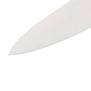 Couteaux de cuisine de chef à lame argentée et manche marron avec protège-doigts ergonomique pour couper les légumes, la viande et préparer les aliments - Product Image 2