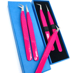 แหนบสแตนเลสสำหรับต่อขนตาแบบมืออาชีพสำหรับร้านเสริมสวย ขายส่ง - Product Image 3