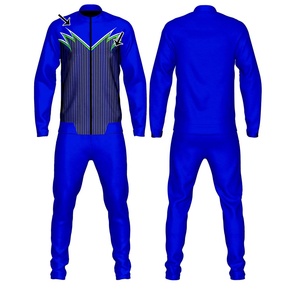 Chándal de sublimación para hombre con cremallera, corte ajustado, cómodo, para entrenamiento, gimnasio, correr y rendimiento atlético. - Product Image 3