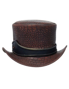 Chapeau de cowboy unisexe en cuir premium, ajustable, broderie 3D personnalisée, idéal pour les sports d'hiver, les fêtes en plein air, la pêche et les voyages – Meilleure vente - Product Image 4