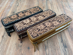 Estuche de viaje para rizador de cuero resistente al calor de cuero de vaca, organizador perfecto para herramientas para el cabello - Product Image 3