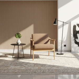 Sillón de Salón para Hotel, Tapizado, Estilo Moderno de Lujo, Estructura de Madera de Teca Sólida, para Dormitorio, Apartamento, Sala de Estar - Product Image 5