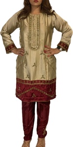 2021 Pakistanais Designer Dames Traditionnel Salwar Kameez Incroyable Robe Cousue En Soie Coton Vente Chaude Occasions Spéciales - Product Image 4