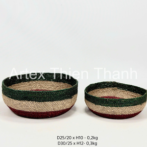 Multi Purpose Seagrass Bowl Handmade Woven Storage <b>Basket</b> Handcrafted Seagrass <b>Basket</b> Bowl Natural Home Decoration from Vietnam - Product Image 2