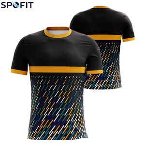 T-shirt personnalisé pour homme à col rond respirant imprimé par sublimation, 100% polyester, manches courtes, sport, décontracté, haute qualité - Product Image 2