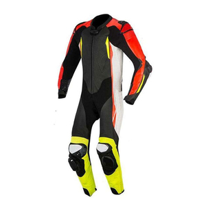 Sportswear Custom Logo Waterproof Unisex Motorbike Suits Genuine Cowhide Leather Motorcycle Auto Racing Suit - Product Image 2