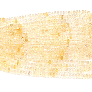 Cuentas redondas lisas de citrino dorado natural, cuentas de piedras preciosas de citrino en forma de rondel de 6-9 mm, citrino de calidad AAA - Product Image 6