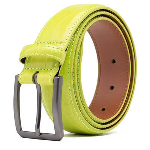 Cinturones de Cuero de Venta Directa de Fábrica, Acabado Liso de Acero, Construcción Resistente, Diseño Ajustable, Uso Diario, Casual, de Negocios y al Aire Libre - Product Image 1