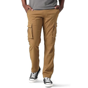 Pantalon cargo marron pour homme, design multi-poches, tissu résistant, pantalon de sport d'extérieur pour un usage quotidien - Product Image 1