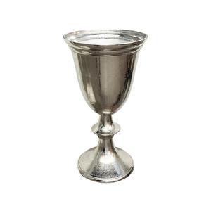 Jarrón de Metal Plateado Tradicional Hecho a Mano para Decoración de Bodas, Suministros para Eventos, Exhibición de Flores en el Suelo - Product Image 1