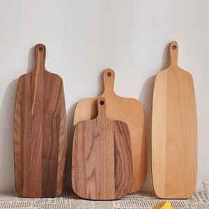 Tabla Redonda de Madera de Acacia con Asa, Tabla para Pizza, Tabla para Quesos, Tabla para Charcutería, Tabla de Cocina - Product Image 2