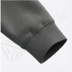 Sweat à capuche oversize en coton, molleton épais, épaules tombantes, uni, personnalisable, pour homme, couleur personnalisée, chaud pour l'hiver, streetwear - Product Image 6