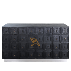 Armoire de style design luxueux avec cadre en teck pour la décoration de la maison et du salon - Product Image 3