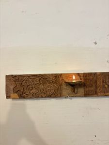 Panel de Madera de Teca Vintage con Grabado Fino, Estilo Moderno de Mediados de Siglo, Artesanía, Decoración de Pared para Hogar u Oficina, Muebles de Exterior - Product Image 6