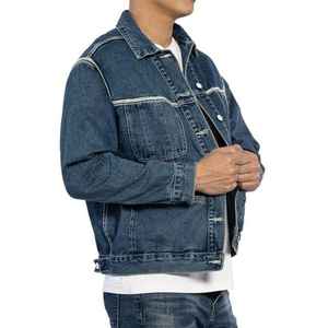 Veste en jean en coton biologique durable Outfitize, veste en jean écologique pour homme, veste en jean tendance verte - Product Image 2