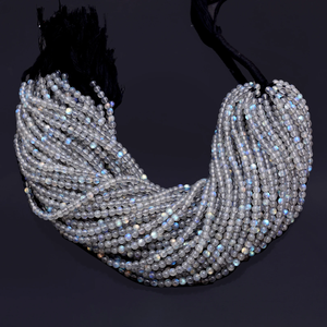 Cuentas Redondas Lisas de Labradorita AAA+ de 4mm-5mm, Labradorita Natural con Fuego Azul, Piedras Preciosas Semipreciosas Sueltas para la Fabricación de Joyas - Product Image 3