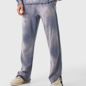 Survêtement à capuche uni délavé à l'acide pour homme, style vintage, léger, respirant, idéal pour l'hiver, prix de gros raisonnable - Product Image 4