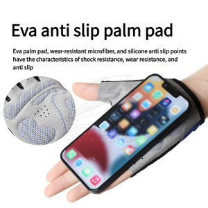 Gants de cyclisme professionnels mi-doigts en cuir/néoprène, anti-humidité, antidérapants, unisexes, confortables pour l'extérieur - Product Image 6